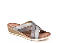 Zara Wedge Sandal Pewter/Silver Crackle view