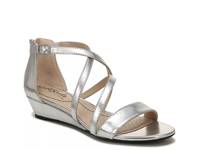 Yolanda Wedge Sandal Silver Metallic view