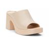 Faye Platform Sandal Tan Leather view