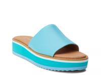 Jackie Platform Sandal Blue Leather view