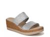 Resort Wedge Sandal Silver Metallic view