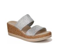 Resort Wedge Sandal Silver Metallic view