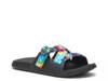 Chillos Slide Sandal - Men's Multicolor Tie Dye Print view