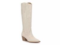 Sila Wide Calf Western Boot Off White view