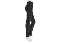 Plaid Slimming Women's Leggings Black/Grey Plaid Print view