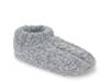 Cable Knit Women's Slipper Socks Charcoal Grey view