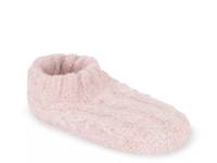 Cable Knit Women's Slipper Socks Pink view