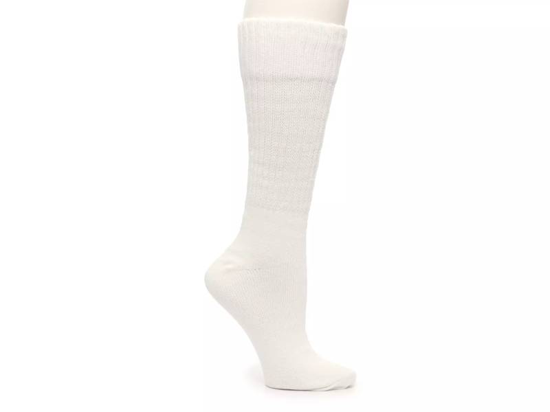 Slouchy Cable-Knit Crew Socks