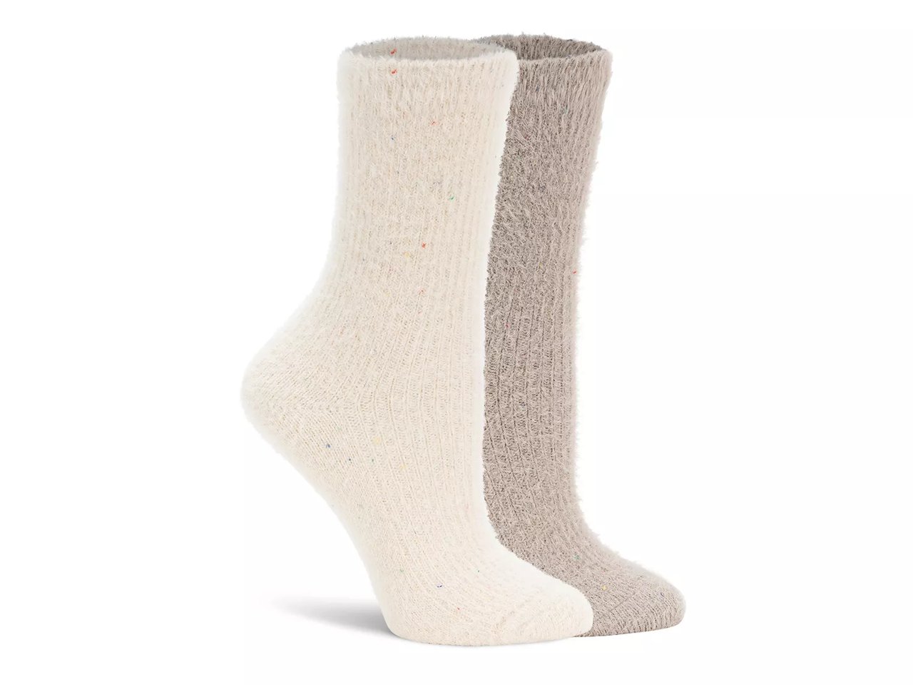 Feather Fleck Women's Crew Socks - 2 Pack