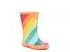 Little Classic Rain Boot - Kids' Glitter Rainbow Diagonal Stripe view