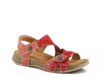 Atira Platform Sandal Red view