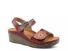 Roshni Wedge Sandal Red Multicolor view