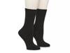 Super Soft Cable-Knit Crew Socks - 2 Pack Black view
