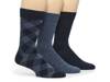 Patterned Crew Socks - 3 Pack Navy view