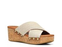 Summer Wedge Sandal Saddle view