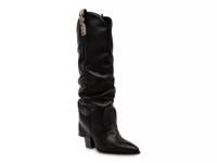 Lassy Foldover Western Boot Black Leather view