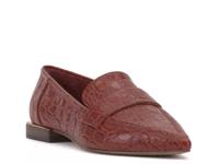 Calentha Loafer Ketchup Red Croc Print Leather view