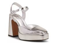 Martich Platform Pump Silver Metallic Leather view