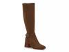 Seshlyan Extra Wide Calf Boot Mink Dark Brown Suede view