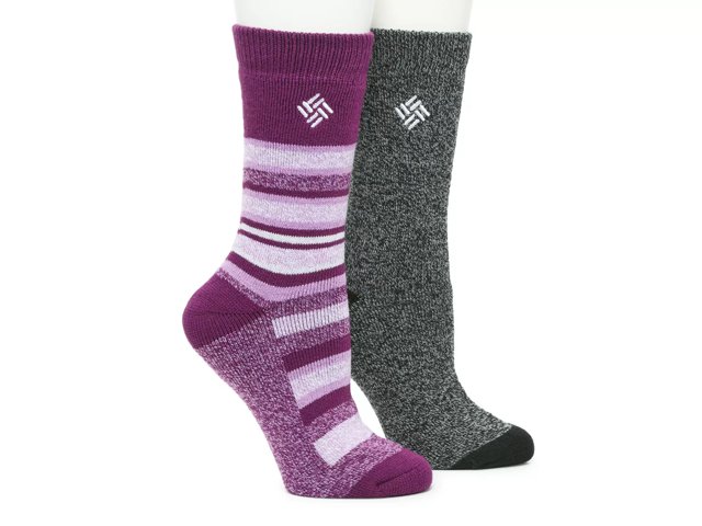 Midweight Thermal Women's Crew Socks - 2 Pack