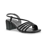Fling Sandal Black Croc Print view