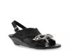 Lady Wedge Sandal Black view