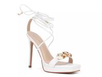 Cassava Platform Sandal White view