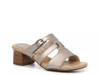 Desirae Palm Sandal Pale Gold Metallic view