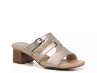 Desirae Palm Sandal Pale Gold Metallic view
