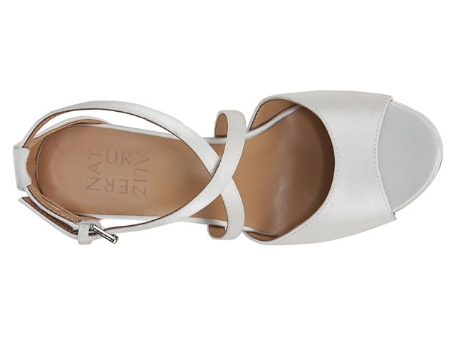 (取寄) ナチュラライザー レディース メロディ Naturalizer women Melody Pearl White Satin Fabric Naturalizer Melody Platform Pump - Free Shipping | DSW