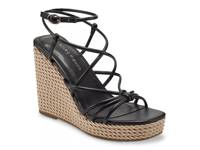 Zarah Wedge Sandal Black view