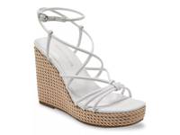 Zarah Wedge Sandal White view