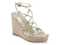 Zarah Wedge Sandal Gold Metallic view
