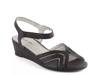 Abano Wedge Sandal Black Snake Print view