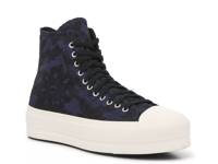 Chuck Taylor All Star Platform High-Top Sneaker - Women's Black/Navy Floral Print view