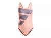 Big Bars Women's Swimsuit Peach/Purple view