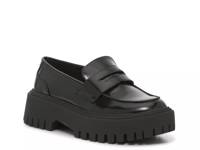 Fabiene Platform Penny Loafer Black Synthetic view