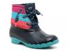 Saltwater Duck Boot - Kids' Navy/Magenta/Coral Color Block view