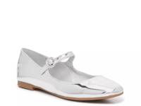 Lorando Mary Jane Flat Silver Metallic view