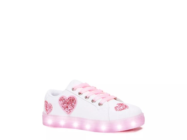 Glitter Heart Light-Up Sneaker - Kids'