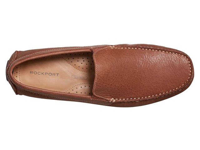 Rockport Brown Leather Rhyder Driving Loafer Men main image 4