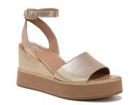 Brynn Wedge Sandal Soft Gold Leather view