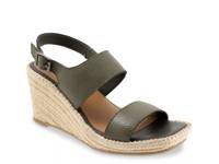 Hartley Espadrille Wedge Sandal Dark Olive Green view