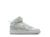 Court Borough Mid 2 Sneaker - Kids' White/Silver view