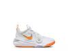 Team Hustle D 11 Basketball Sneaker - Kids' White/Orange view