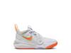 Team Hustle D 11 Basketball Sneaker - Kids' White/Orange view