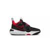 Team Hustle D 11 Basketball Sneaker - Kids' Black/Red view