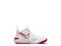 Team Hustle D 11 Basketball Sneaker - Kids' White/Red view