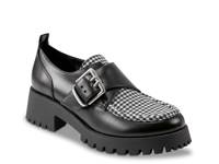 Hazelton Platform Loafer Black/White Houndstooth Print view