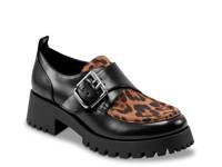Hazelton Platform Loafer Black/Brown Leopard Print view